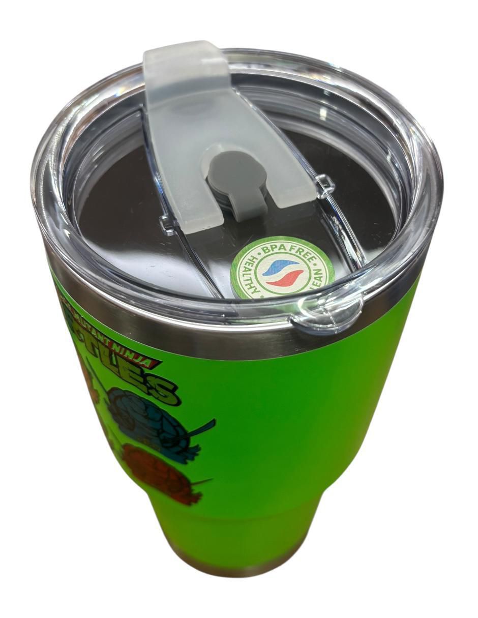 Termo de acero inoxidable con tapa push pull 887 ml 3