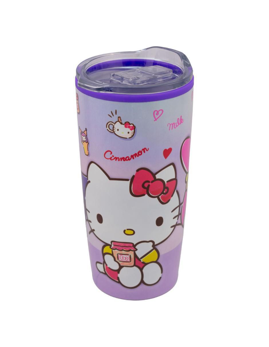 Termo doble pared de acero inoxidable Sanrio con tapa a presión 500 ml Termo doble pared de acero inoxidable Sanrio con tapa a presión 500 ml