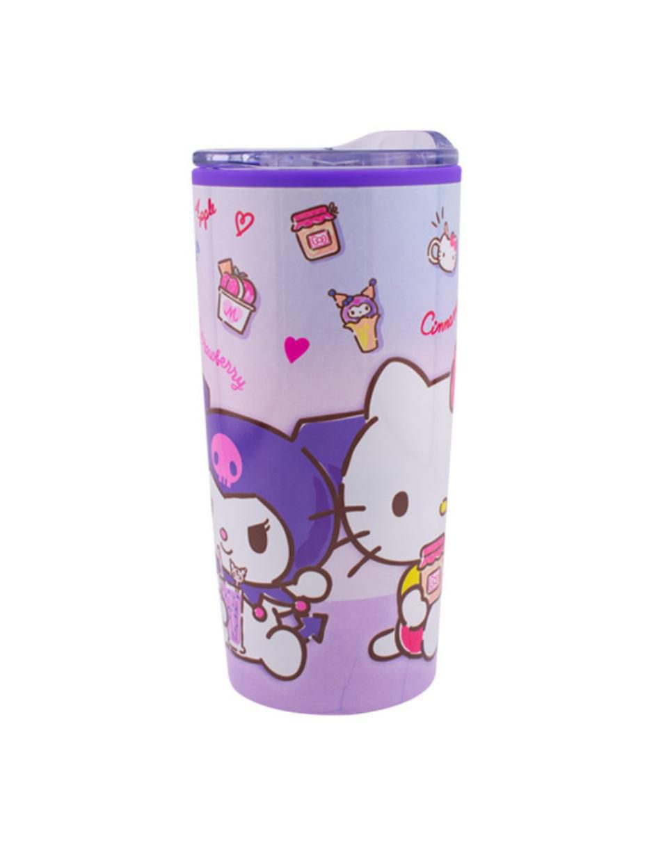 Termo doble pared de acero inoxidable Sanrio con tapa a presión 500 ml 2
