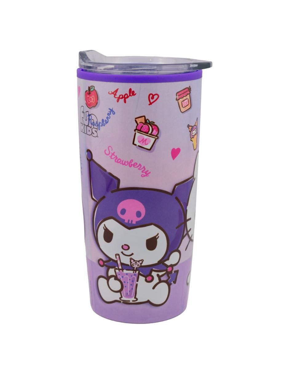 Termo doble pared de acero inoxidable Sanrio con tapa a presión 500 ml 3