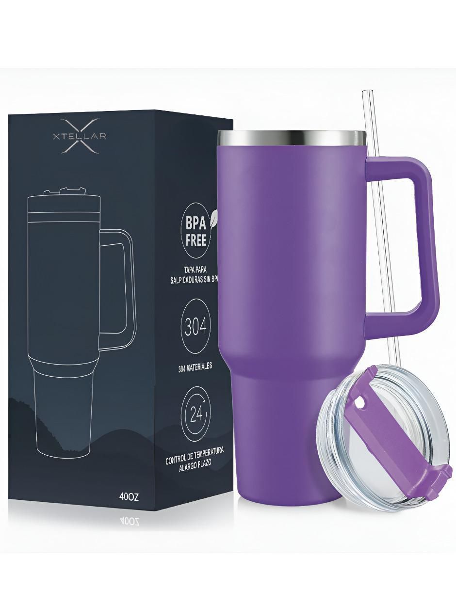 Termo de acero inoxidable con tapa push pull 1.1 L 5