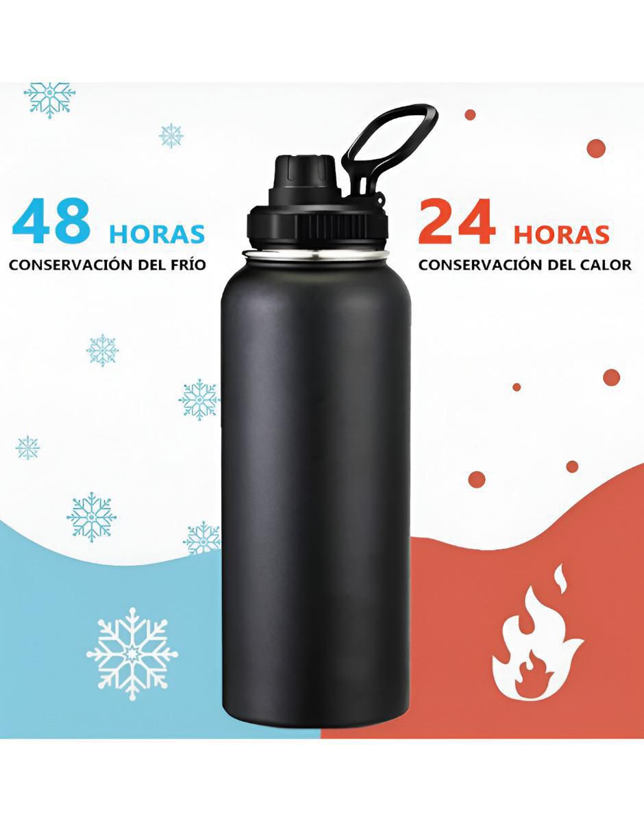 Termo de acero inoxidable con tapa rosca 1.2L 2