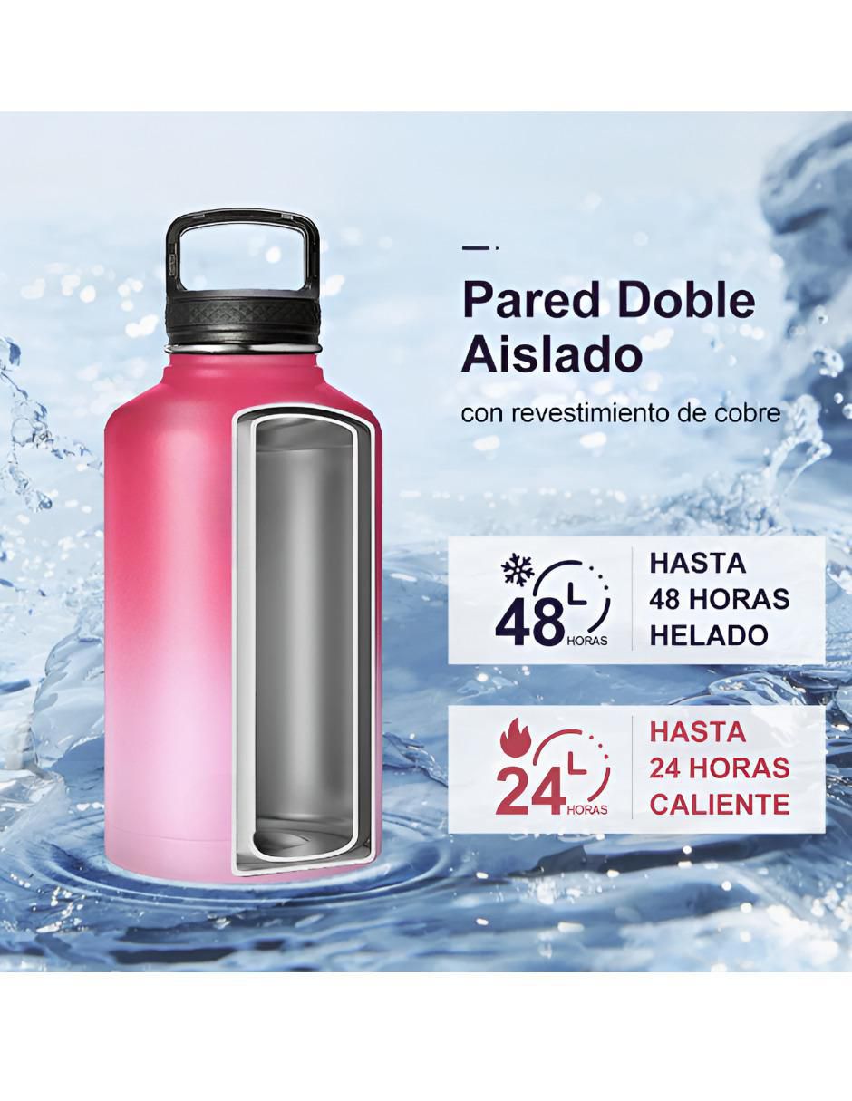 Termo de acero inoxidable con tapa rosca 1.8 L 2