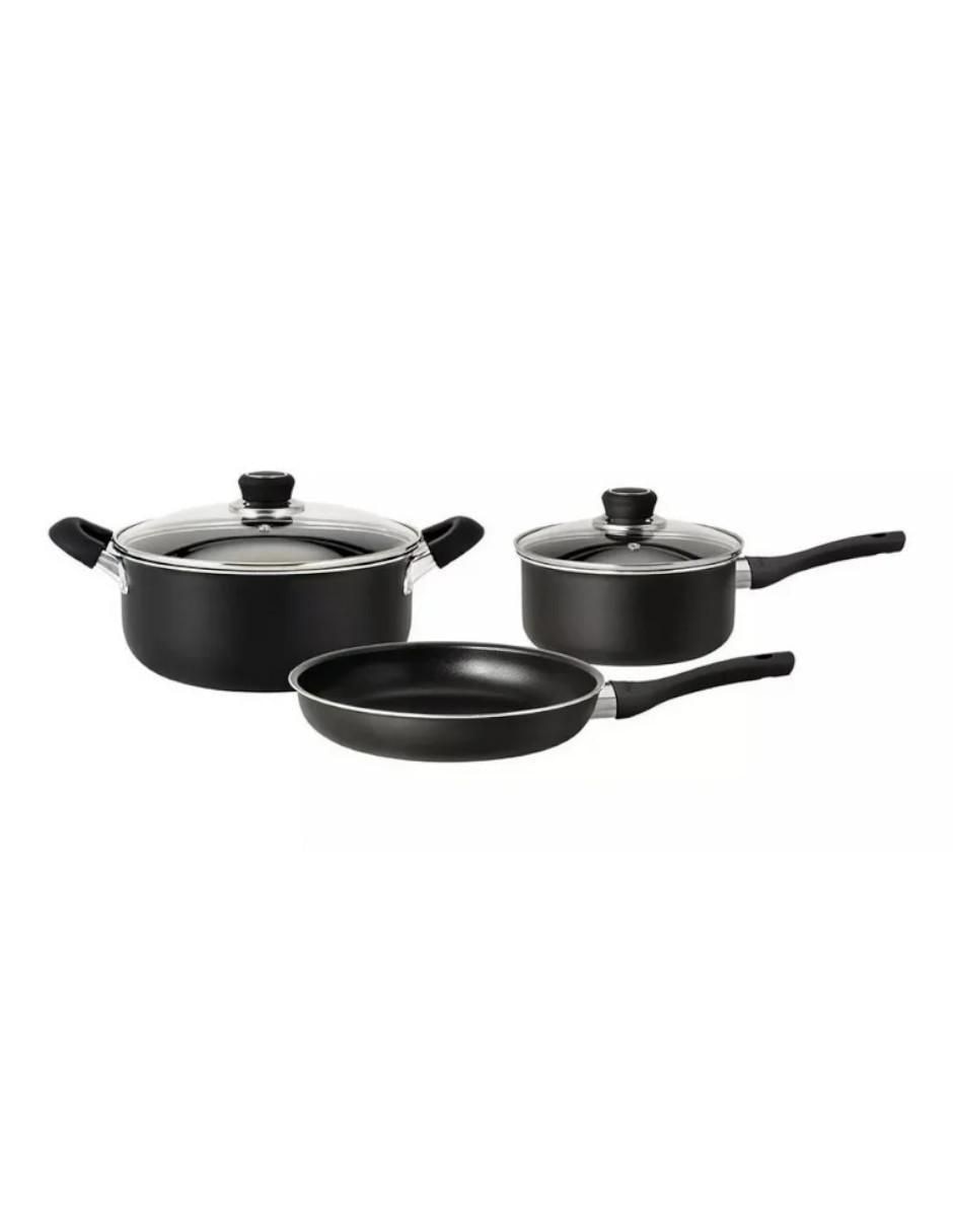 Batería de cocina de aluminio antiadherente sin PFOA 5 piezas Batería de cocina de aluminio antiadherente sin PFOA 5 piezas