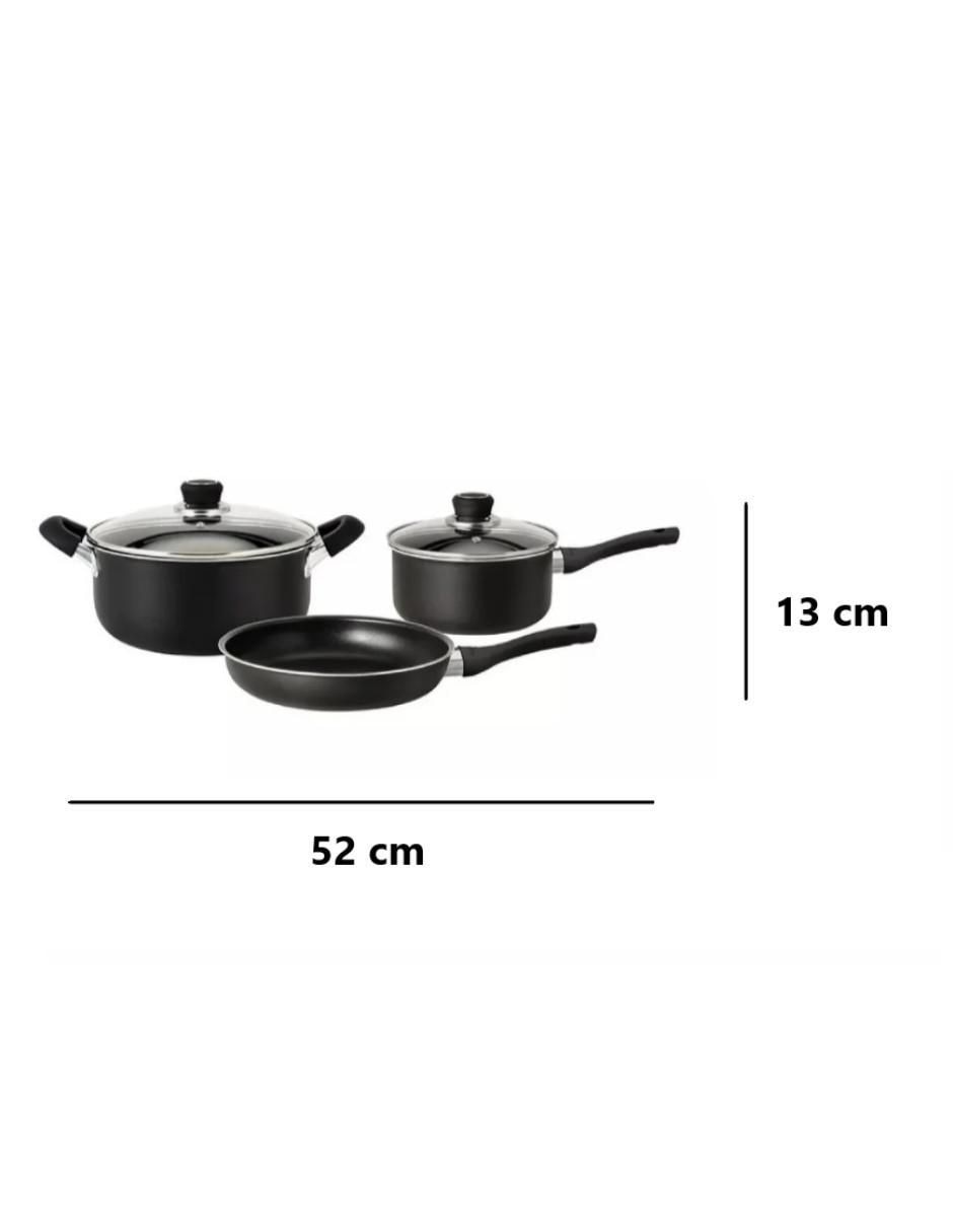 Batería de cocina de aluminio antiadherente sin PFOA 5 piezas 5