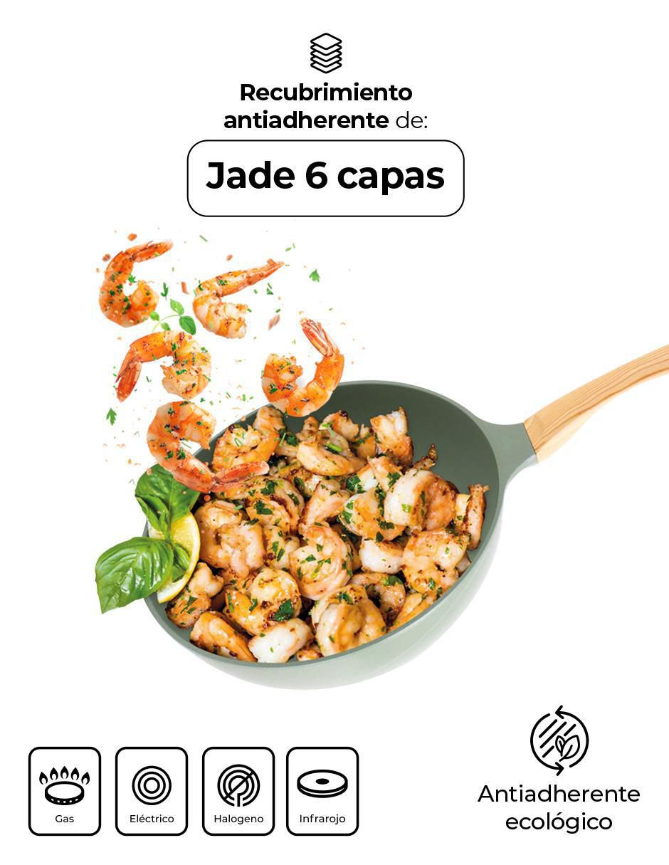 Sartén Wok Jade Premium de jade 3