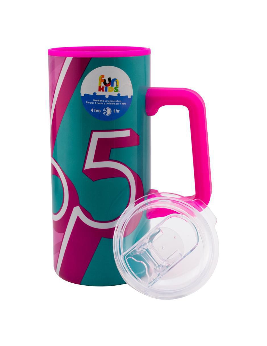 Termo doble pared de acero inoxidable Mattel con tapa a presión 500 ml 4