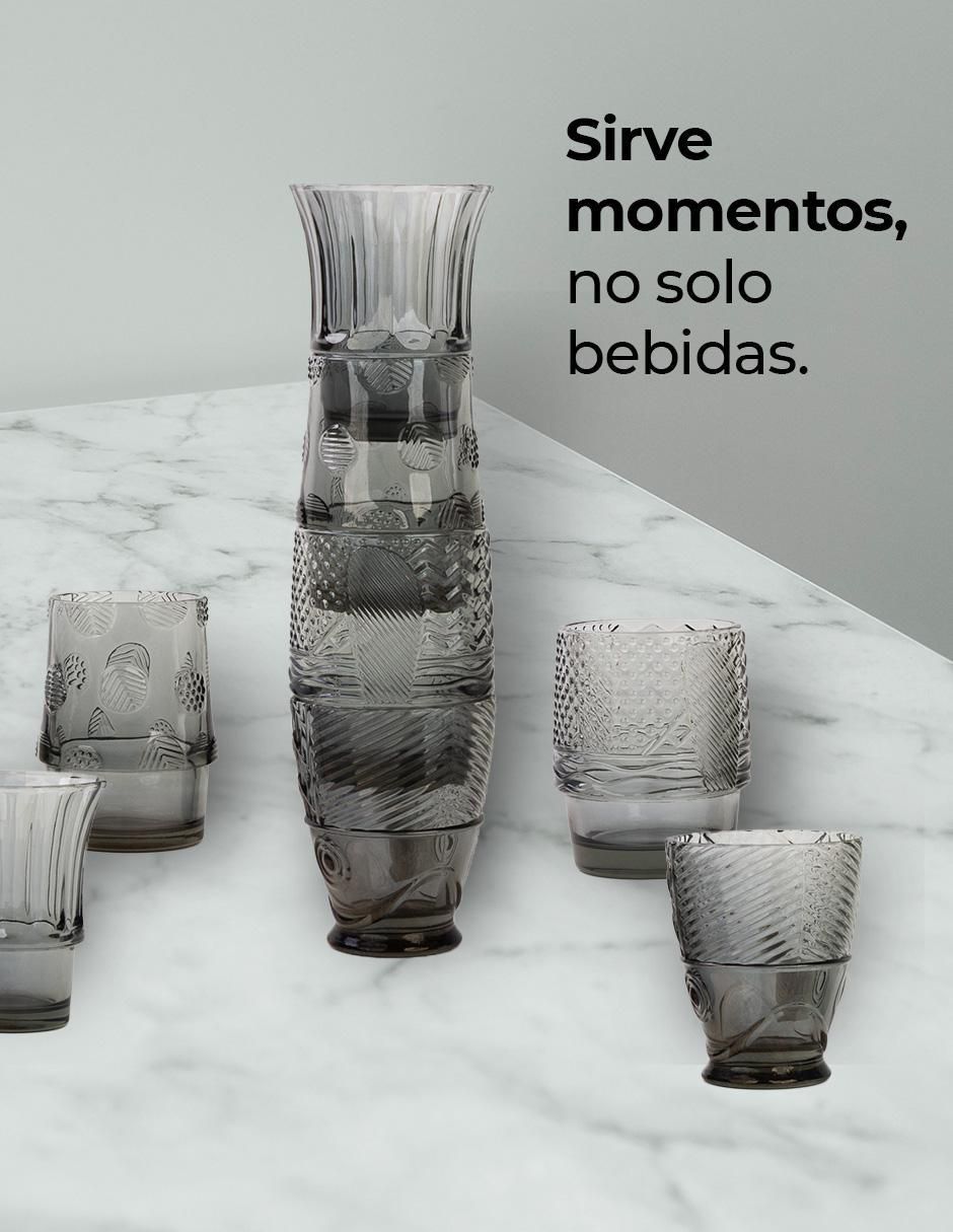 Set de vasos largos de vidrio con 4 piezas 4