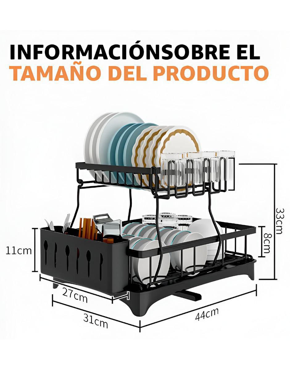 Escurridor de trastes de acero inoxidable 5