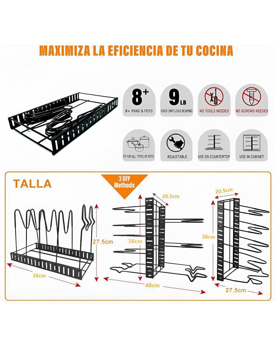 Organizador de utensilios cocina armable 4