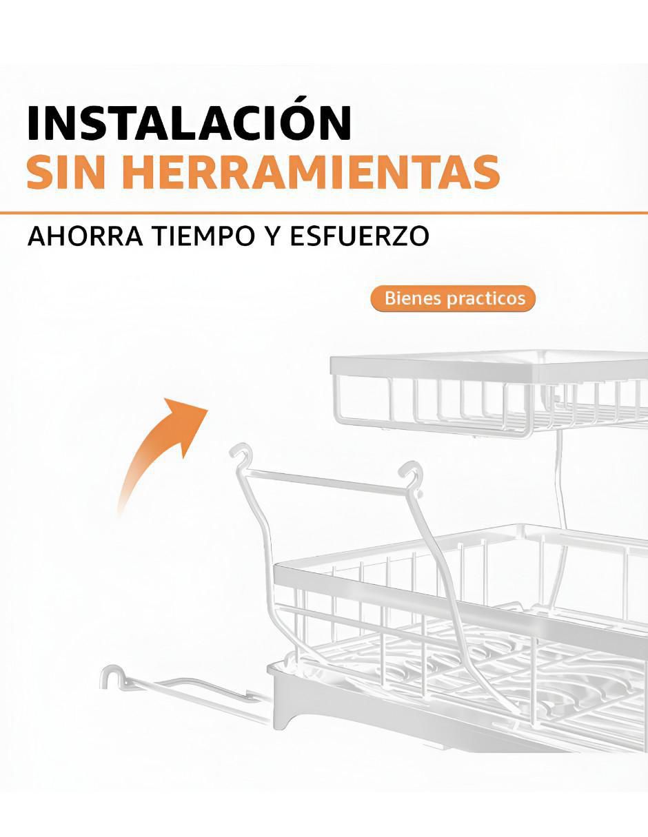 Escurridor de trastes de acero inoxidable 2