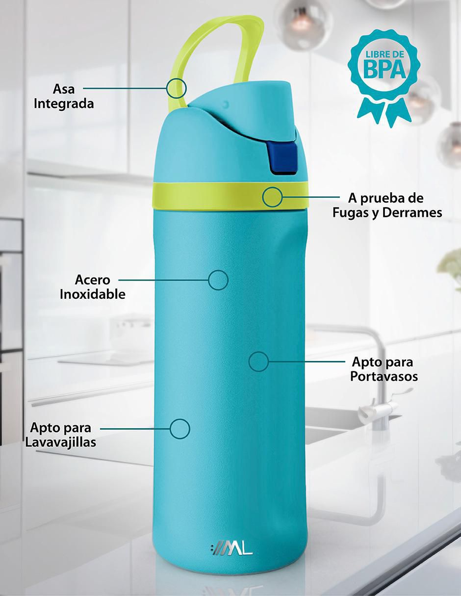 Termo de acero inoxidable con tapa flip top 2