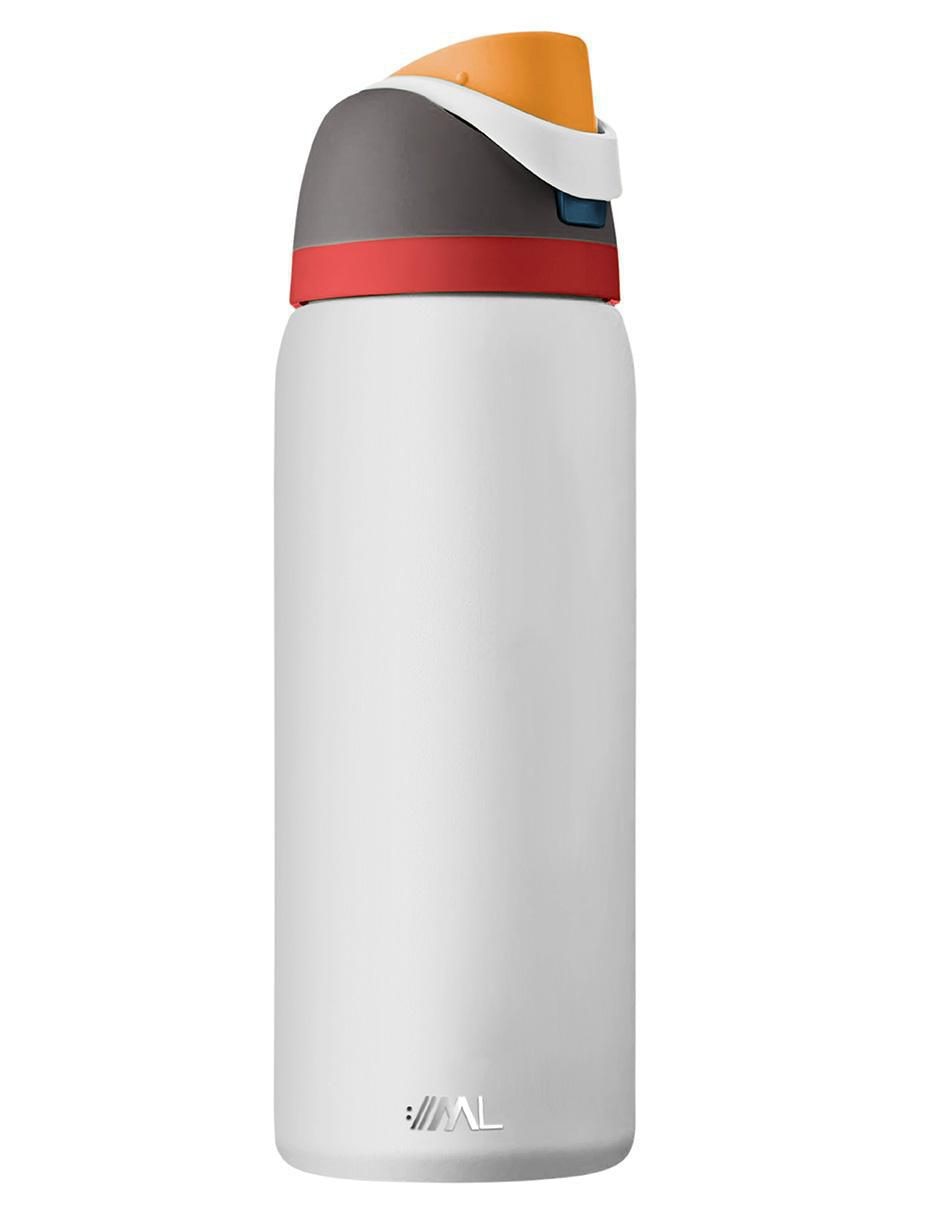 Termo de acero inoxidable con tapa flip top Termo de acero inoxidable con tapa flip top