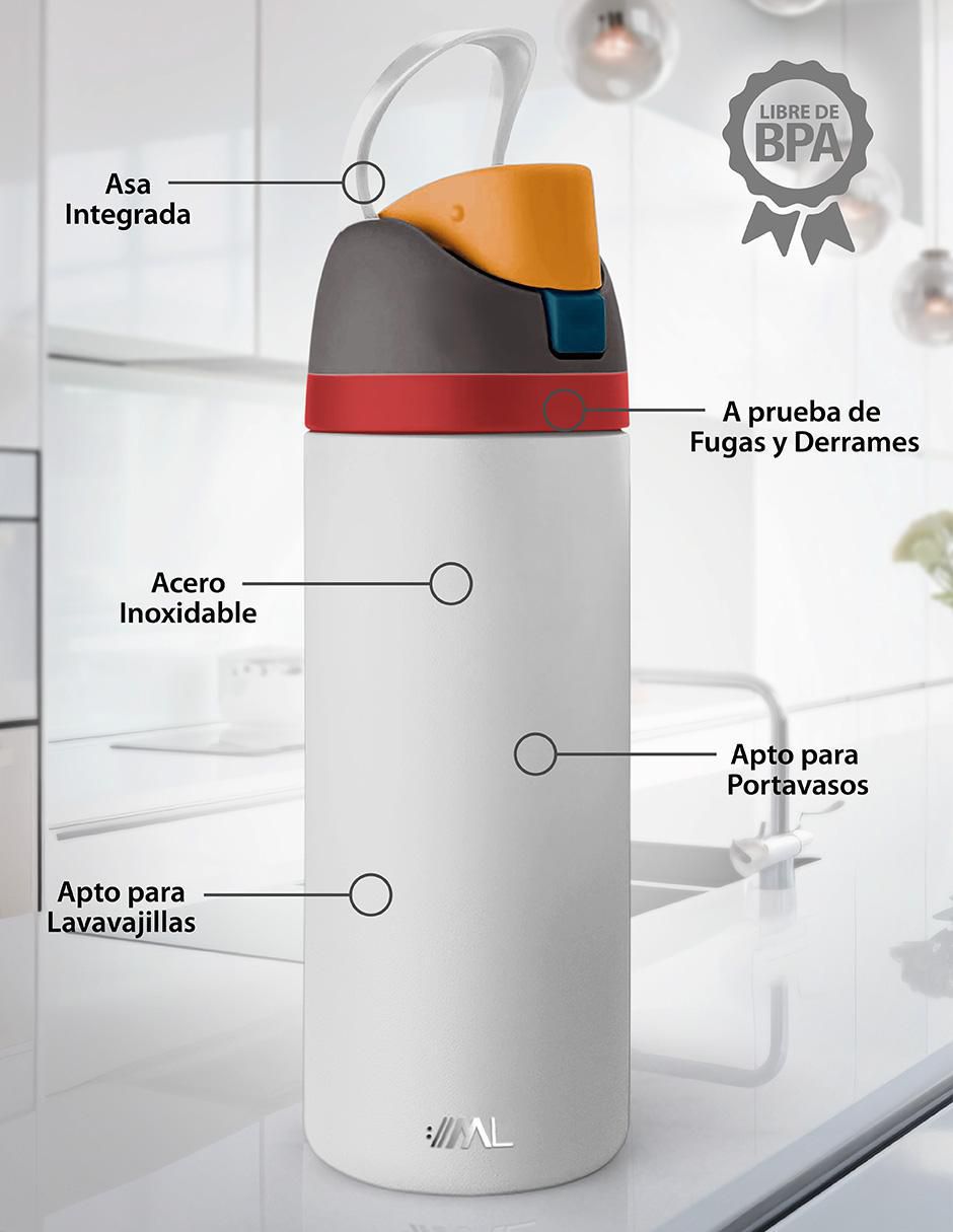 Termo de acero inoxidable con tapa flip top 2
