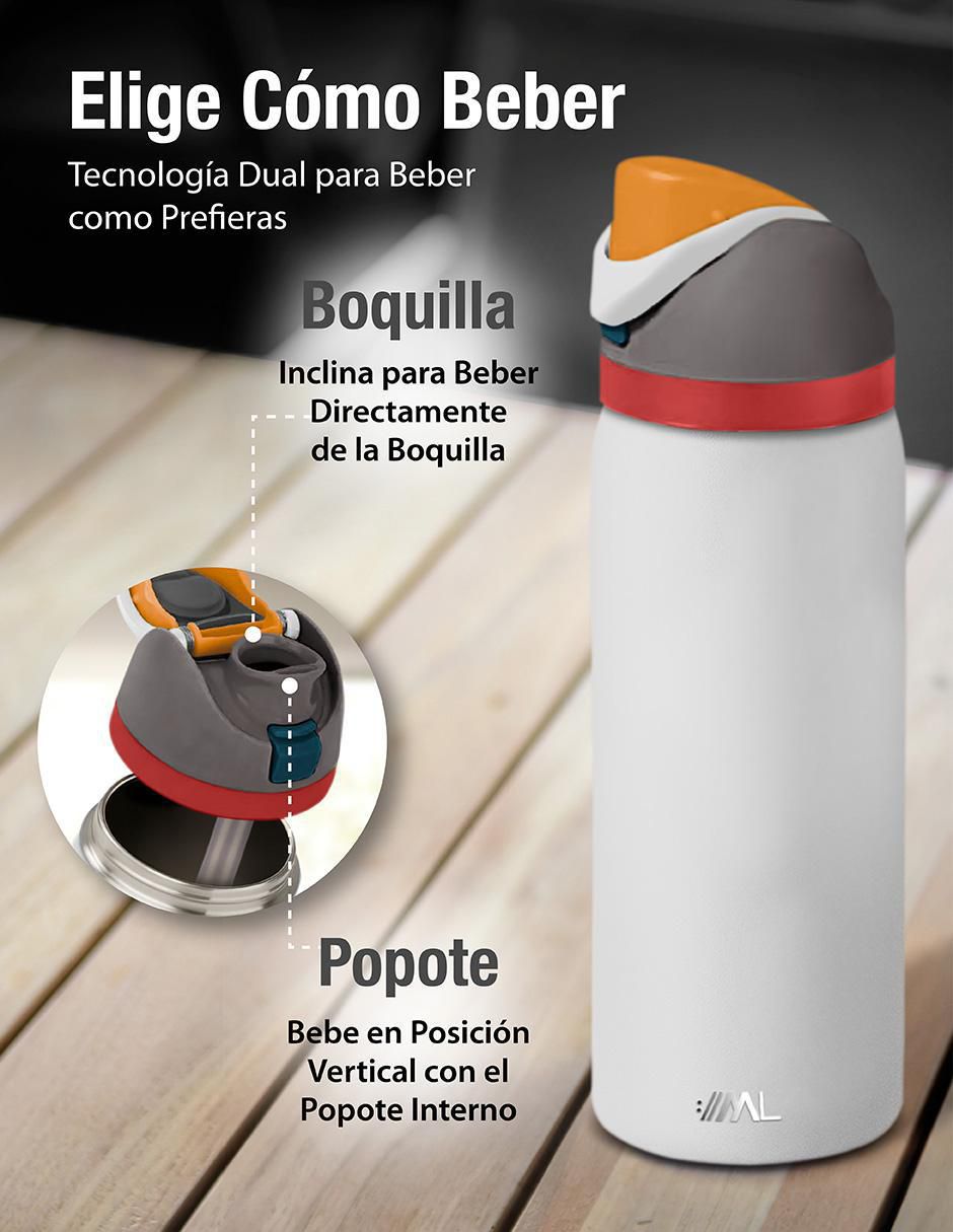 Termo de acero inoxidable con tapa flip top 3