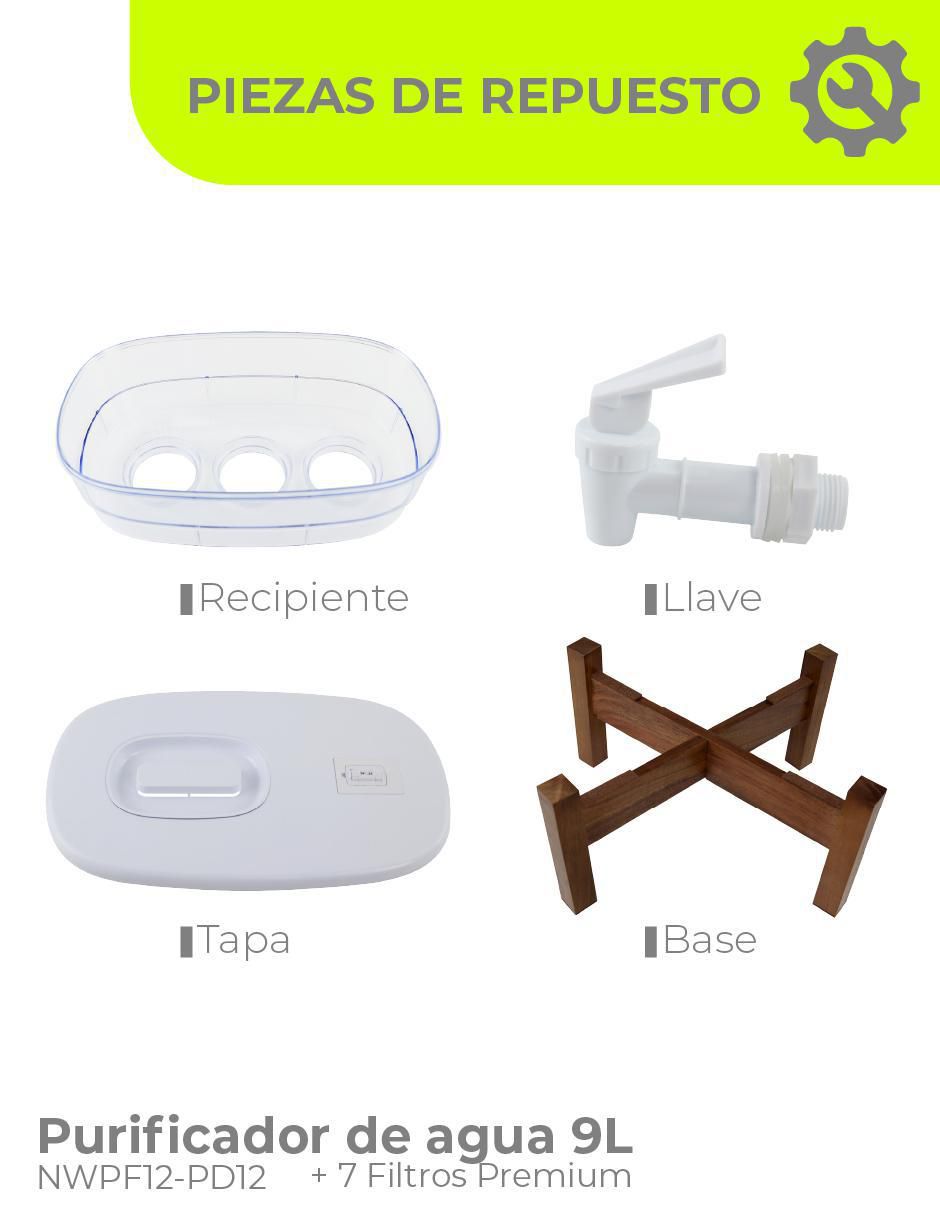Filtro purificador de agua NWPF12-PD12-MKP 8