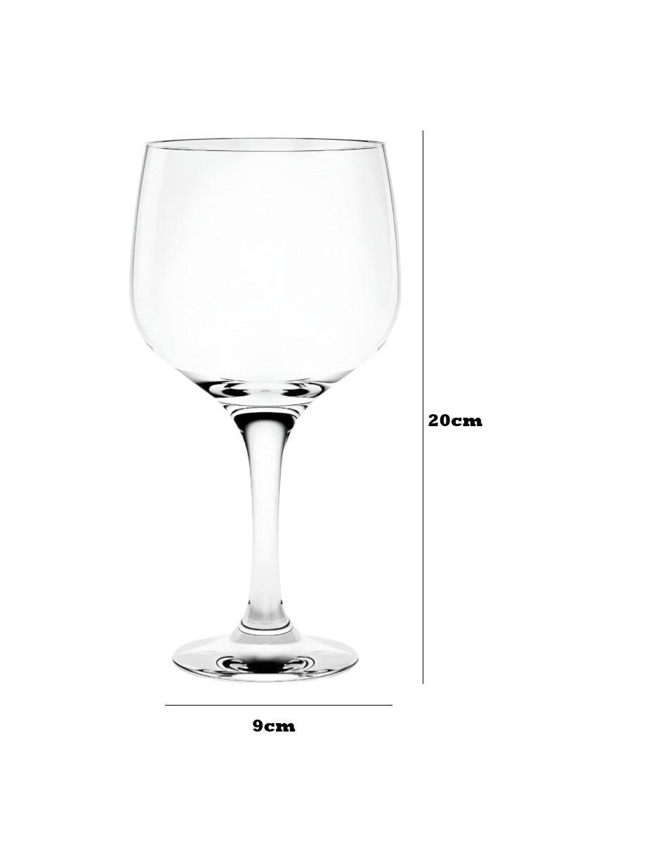 Set de copas para gin de vidrio 6 piezas 4