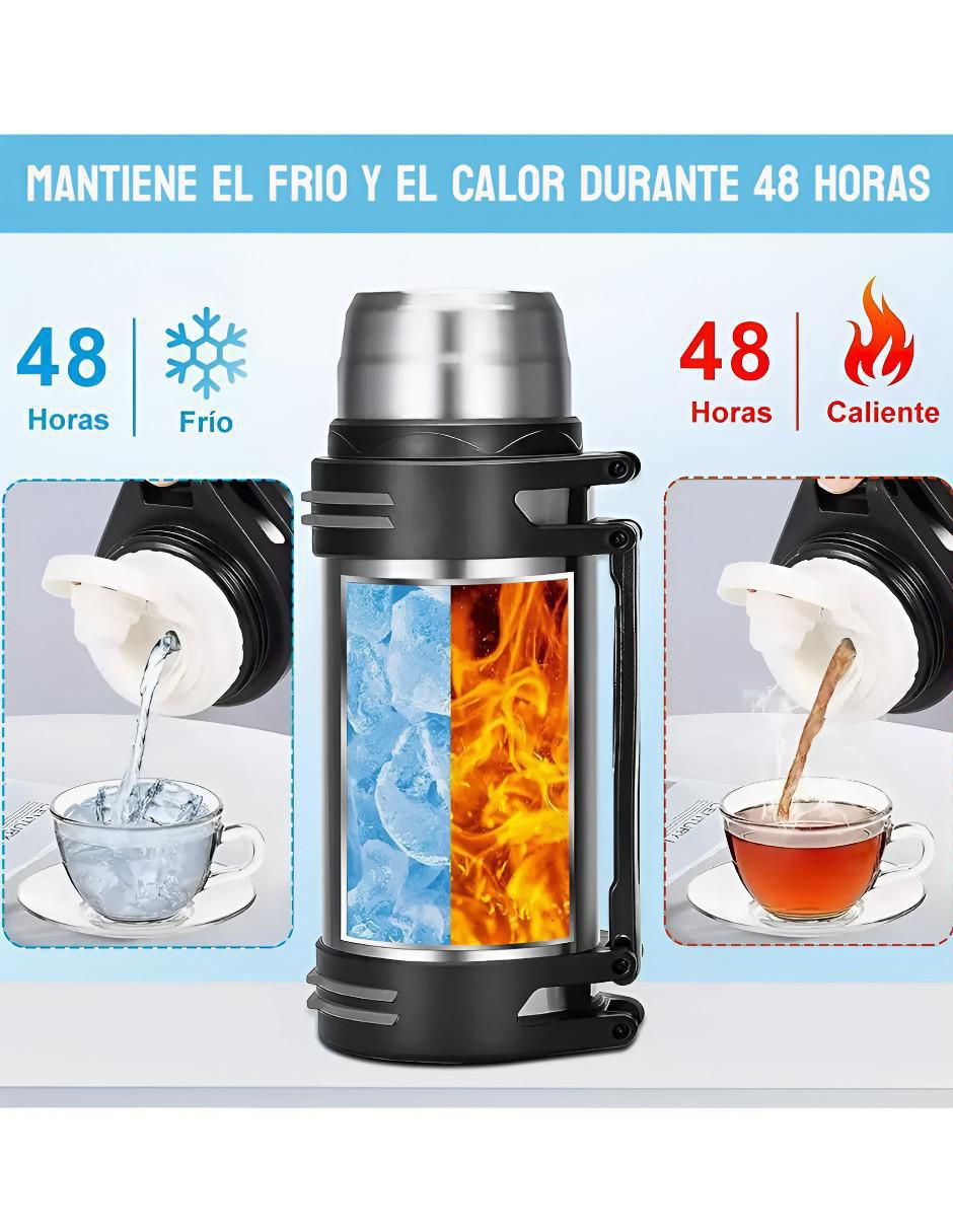 Termo de acero inoxidable con tapa rosca 2 L 2