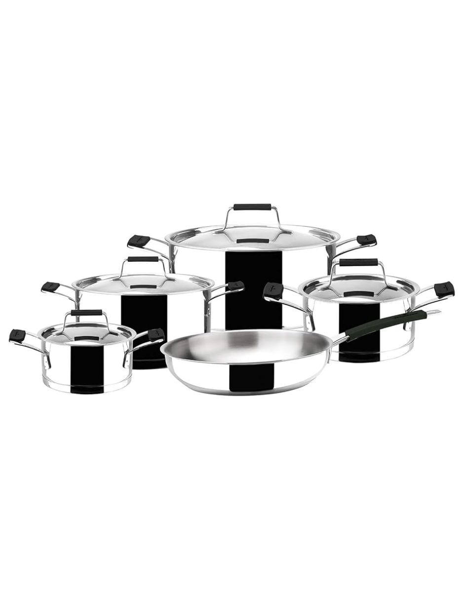 Batería de cocina Premier de acero inoxidable 9 piezas