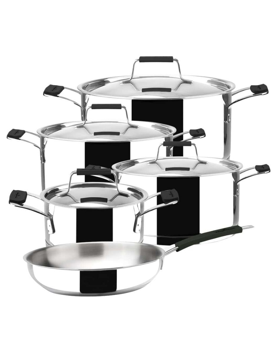 Batería de cocina Premier de acero inoxidable 9 piezas 14