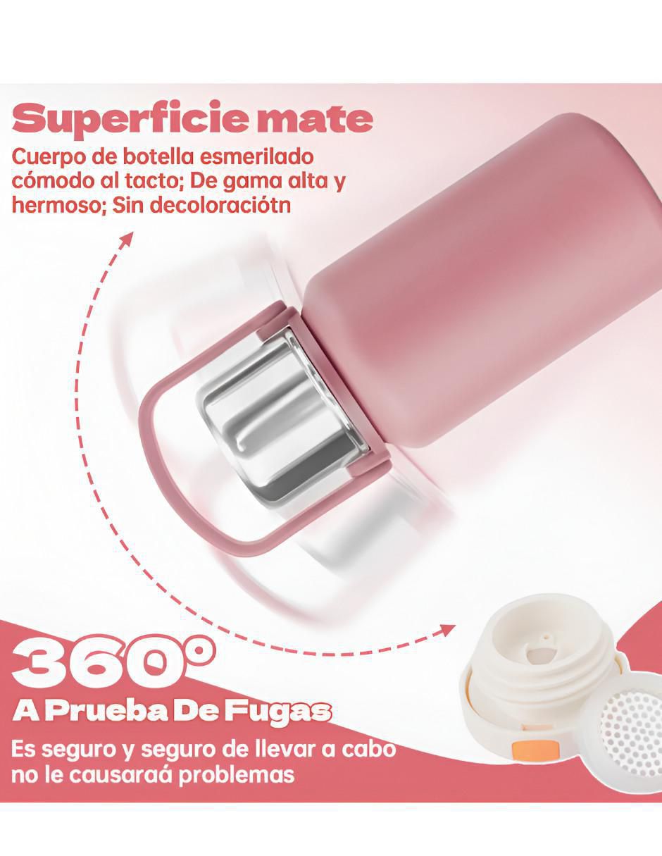 Termo de acero inoxidable con tapa rosca 1 L 3