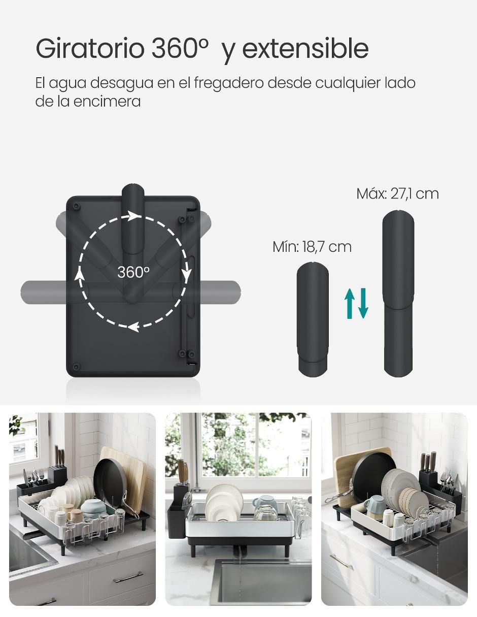 Escurridor de trastes Paxton de acero 2