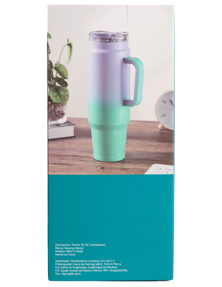 Termo de acero inoxidable con tapa rosca 1.1 L 6