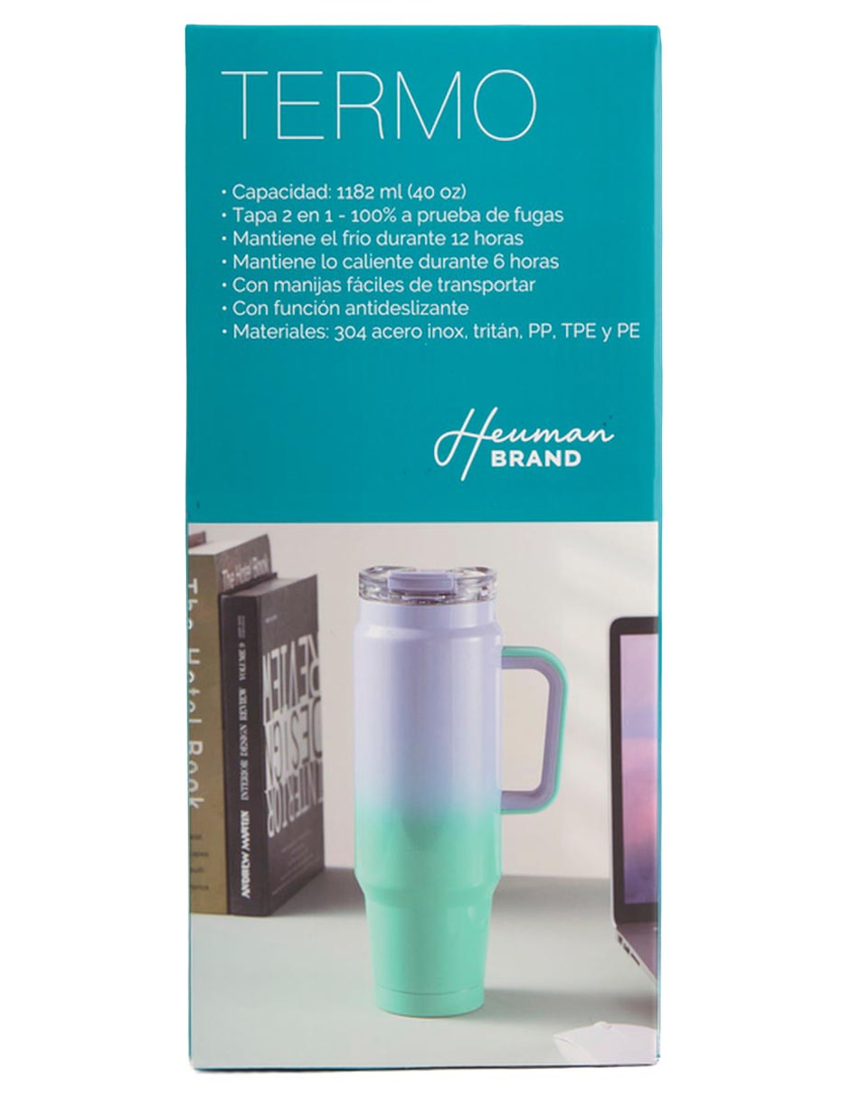 Termo de acero inoxidable con tapa rosca 1.1 L 7