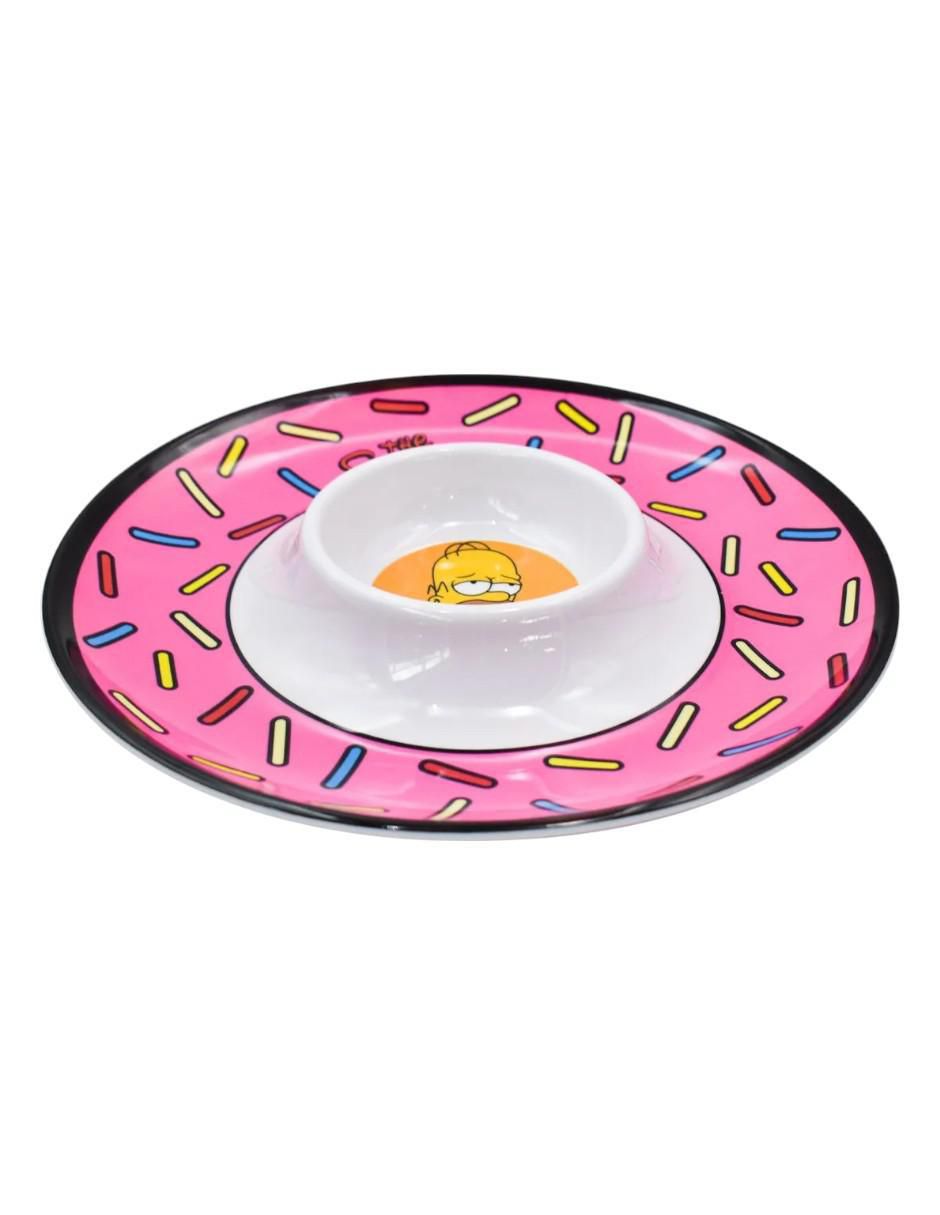 Botanero Homero Simpson de Melamina con 2 divisiones 3