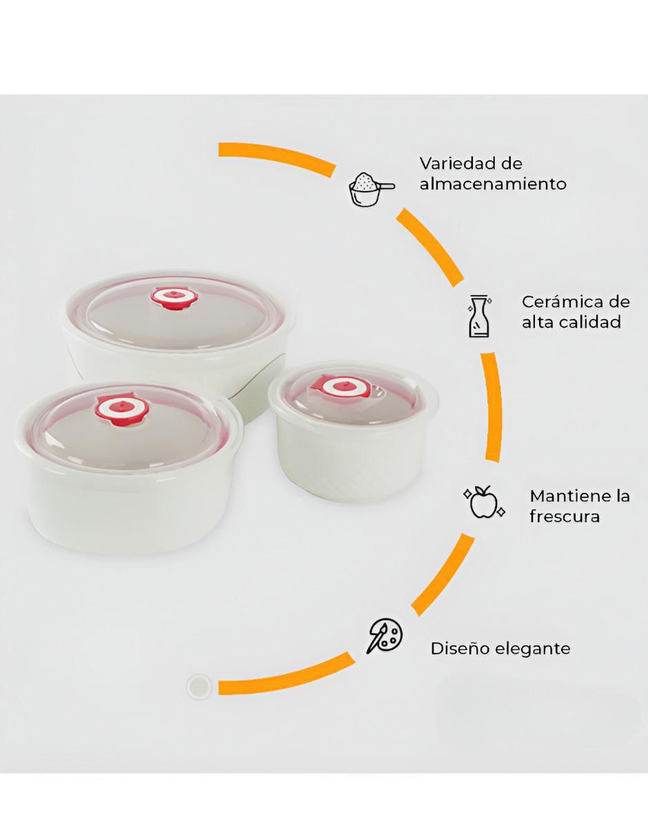 Set contenedores de cerámica 6 piezas 3