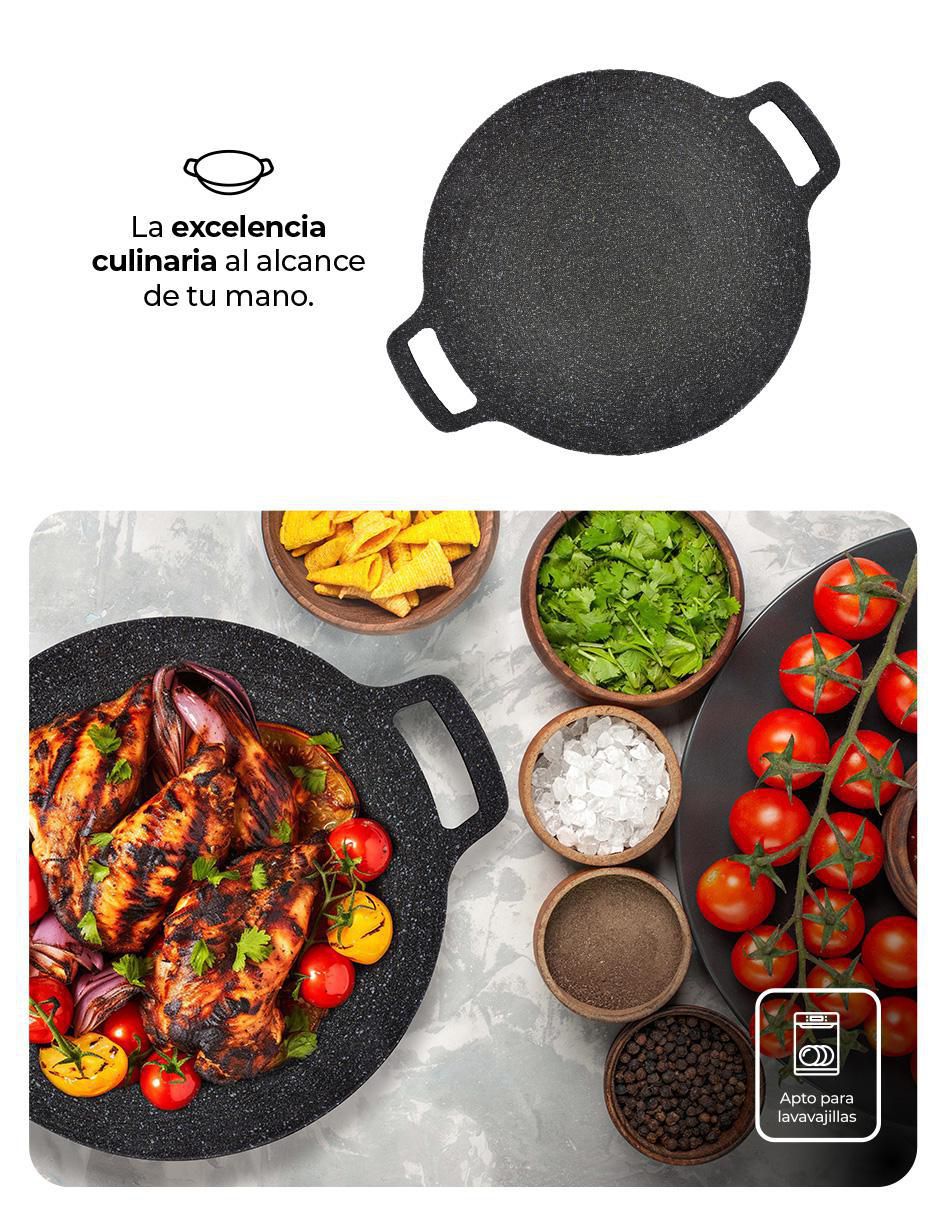 Comal aluminio anodizado 4