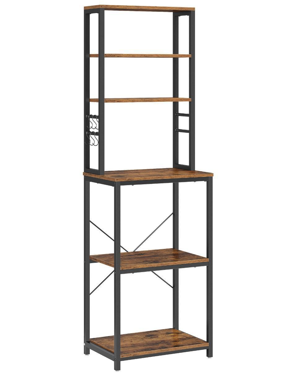 Estante de madera con metal MKKS024B01