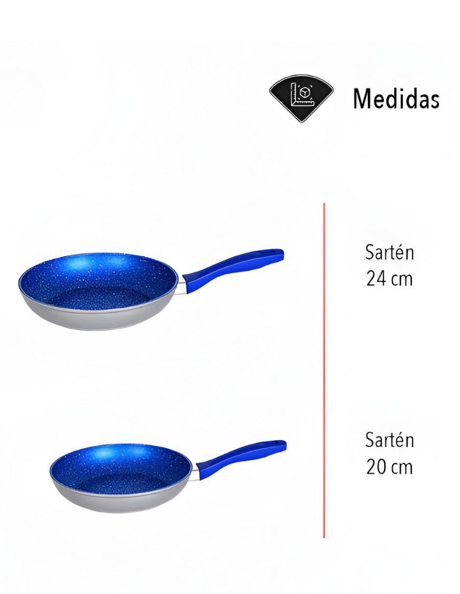 Set de sartenes de piedra 2 piezas 5