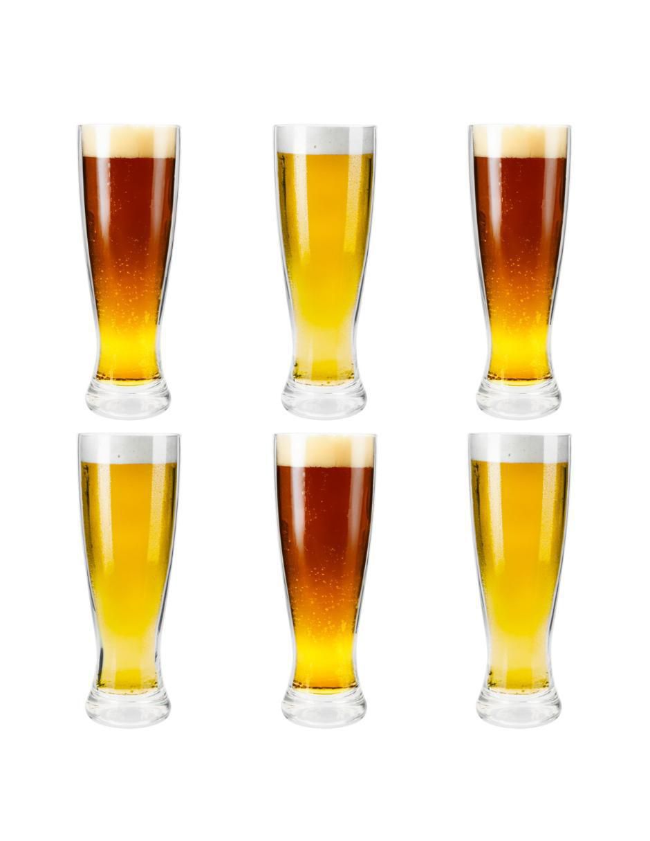 Set de vasos para cerveza de cristal con 6 piezas 2