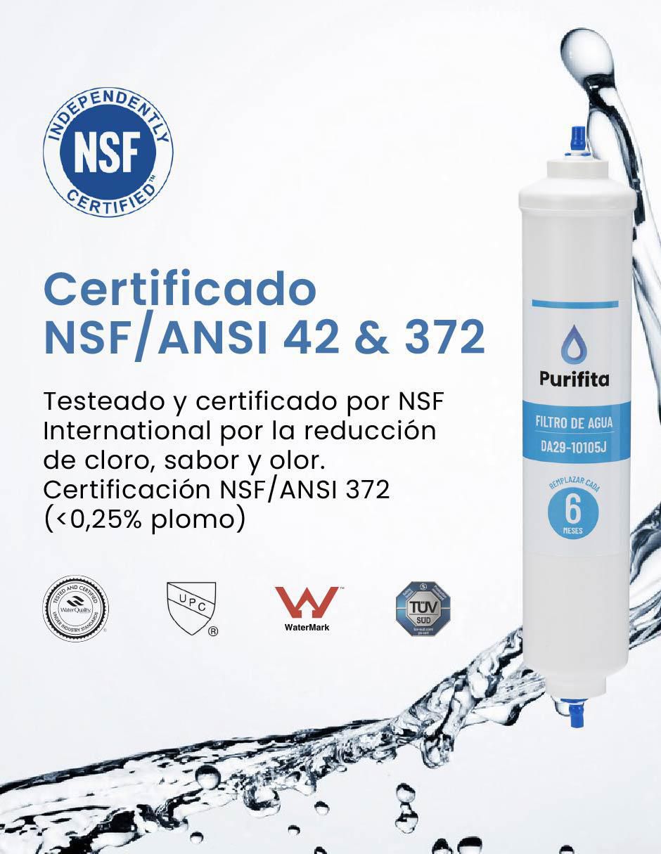 Filtro purificador de agua F4 3