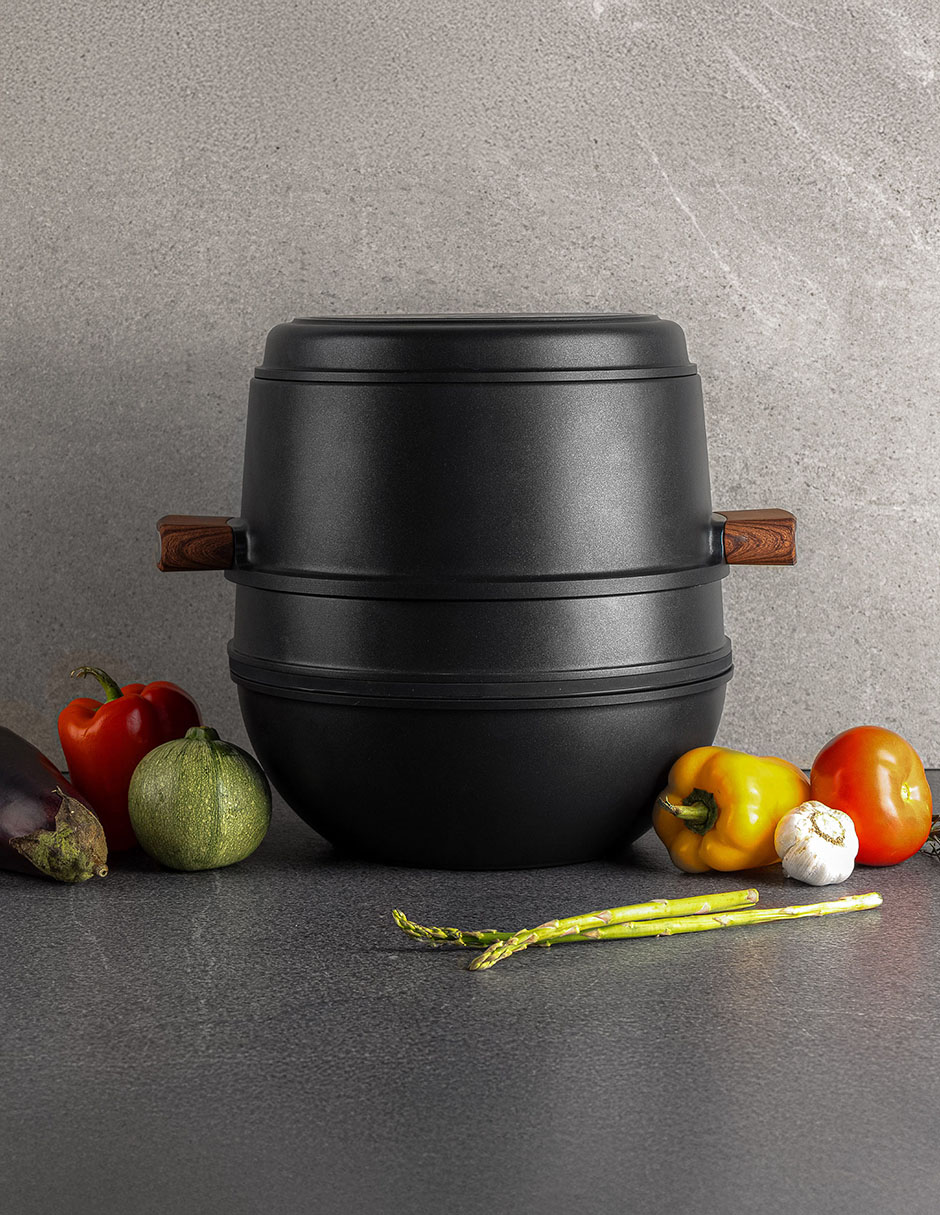 Batería de cocina Cooking Totem de aluminio antiadherente cerámica 10 piezas 5