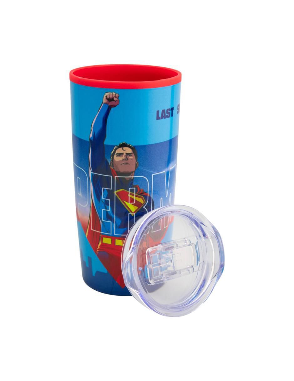 Termo doble pared de acero inoxidable DC Comics  con tapa a presión 500 ml 4