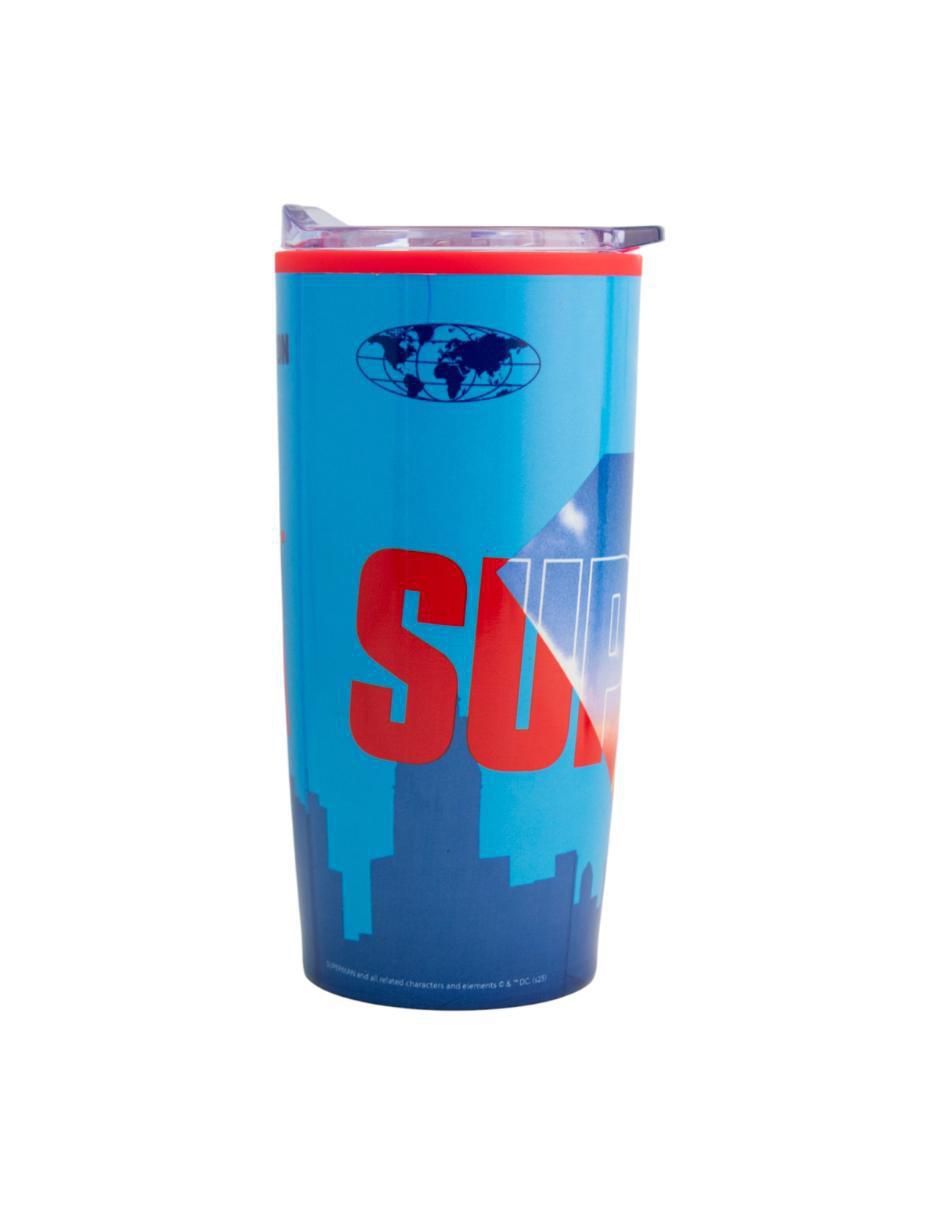 Termo doble pared de acero inoxidable DC Comics  con tapa a presión 500 ml 5