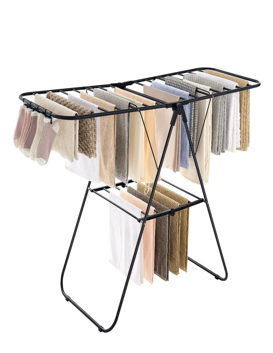 Tendedero plegable de acero con plástico 2