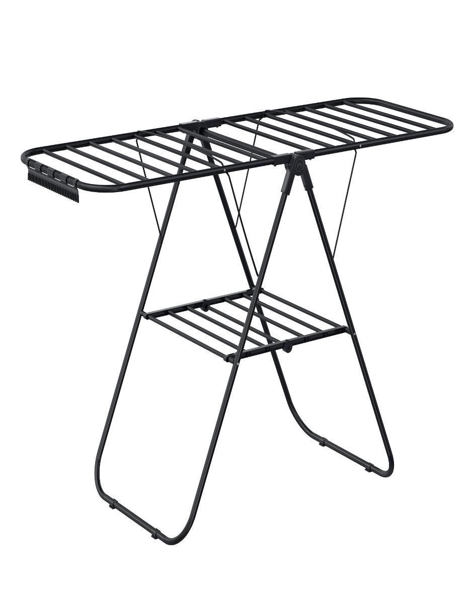 Tendedero plegable de acero con plástico