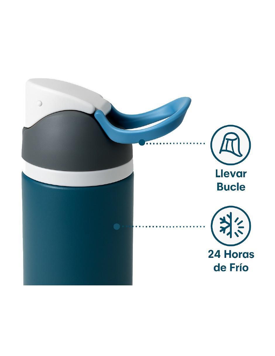 Termo de acero inoxidable con tapa a presión 950 ml 2