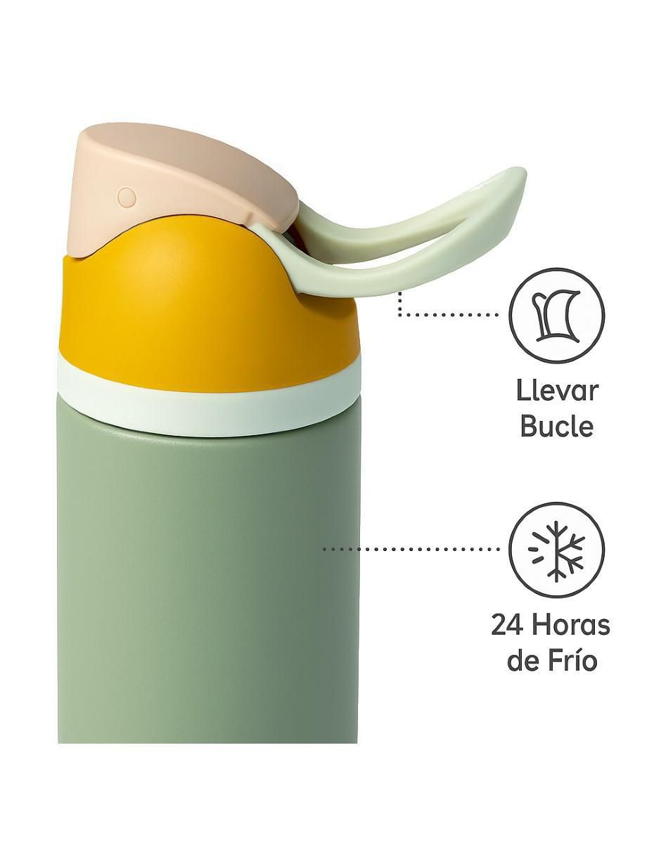 Termo de acero inoxidable con tapa a presión 950 ml 2