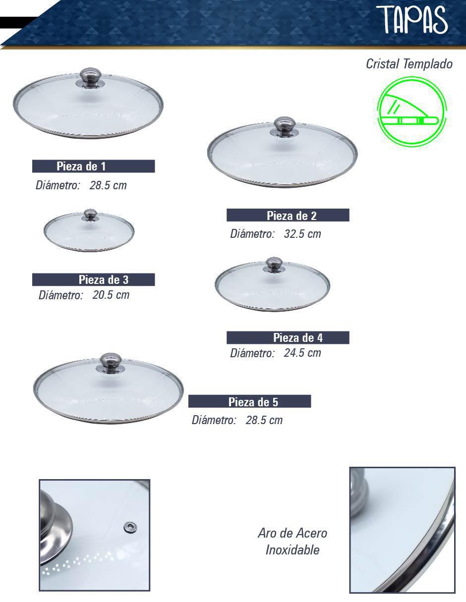Batería de cocina de aluminio fundido antiadherente minerales naturales 10 piezas 6