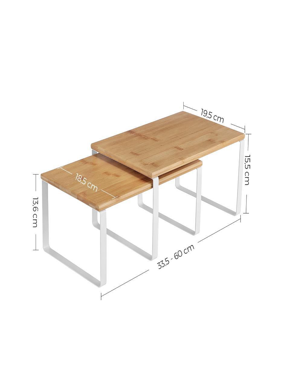Estante de madera con metal Bystro MKCS010N01 4