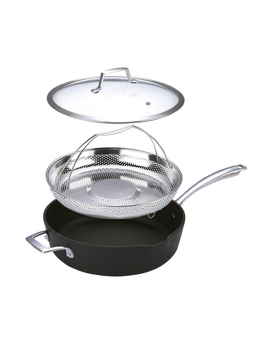 Sartén con tapa Versatil de aluminio forjado 2