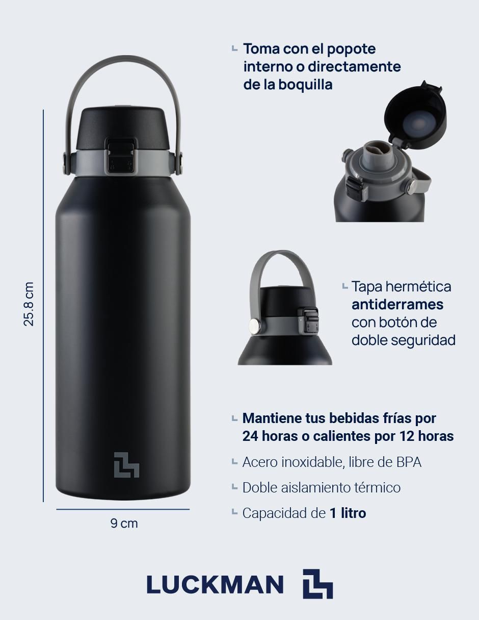 Termo de acero inoxidable Leo con tapa flip top 10
