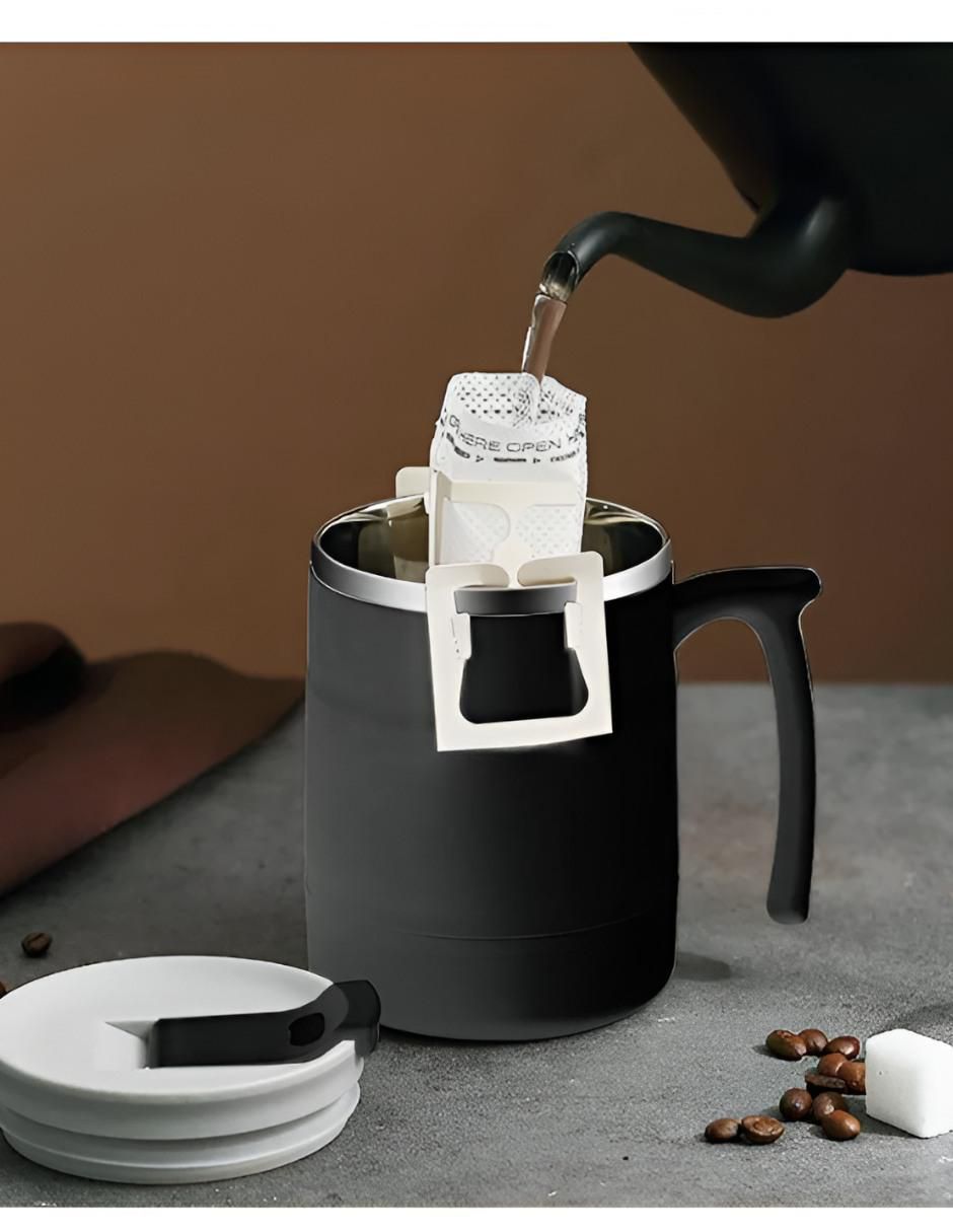 Termo de acero inoxidable con tapa disc top 490 ml 2
