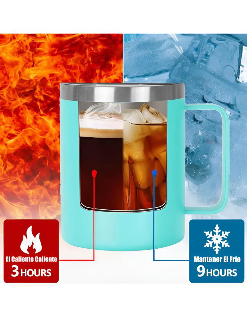 Termo de acero inoxidable con tapa disc top 350 ml 3
