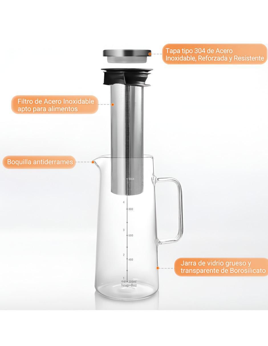 Tetera infusora de vidrio 4