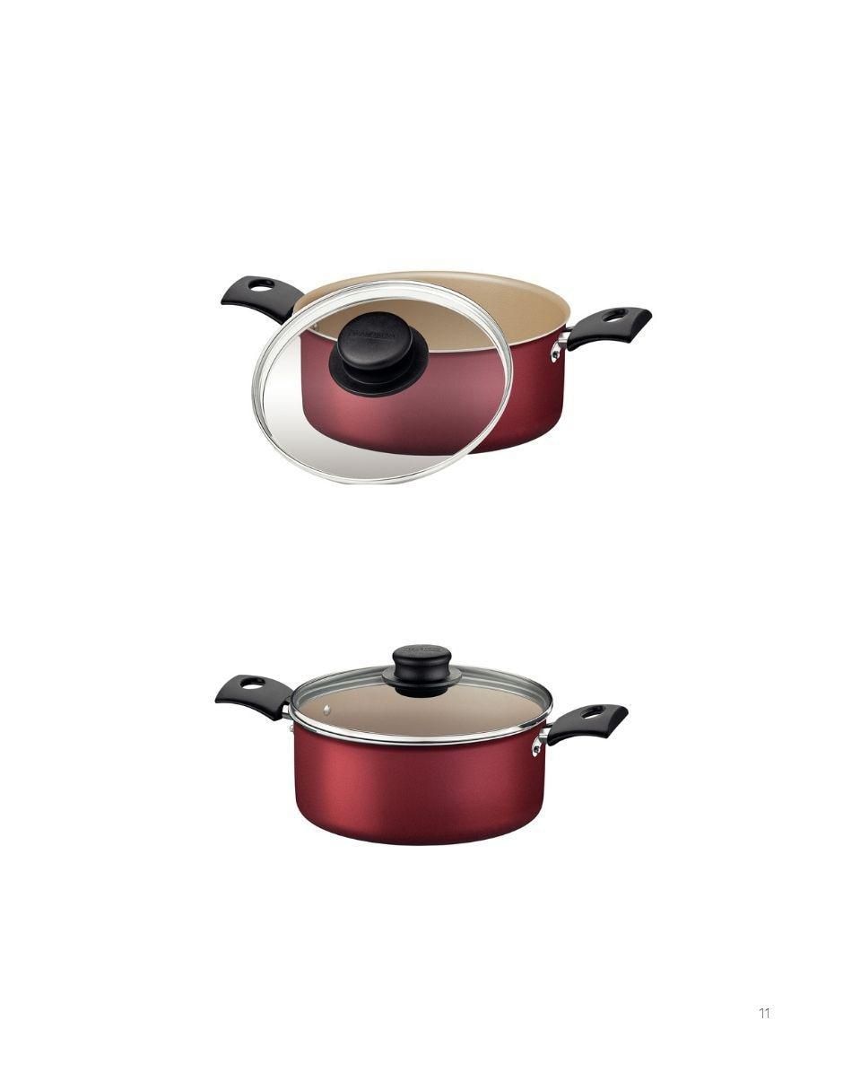 Batería de cocina de aluminio antiadherente starflon max 11 piezas 8
